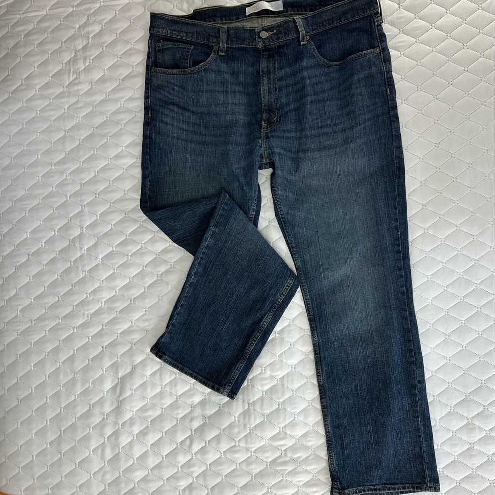 Signature Levi Strauss Relaxed Jeans Mens 40x32 Blue Stretch Denim - Picture 1 of 6